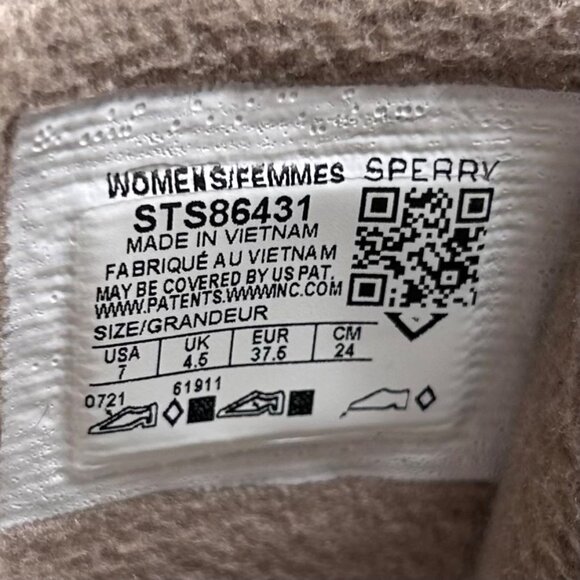 Sperry Saltwater Duck Booties 7 Women Boots Neutral Insulated Lace Up Country - Picture 8 of 9